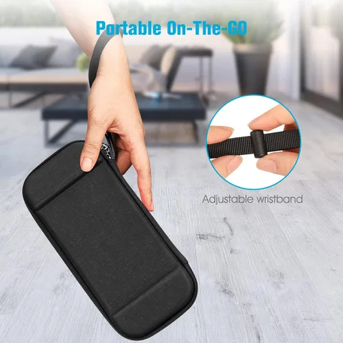 Vista 6 de Fintie Slim Carrying Case for Nintendo Switch OLED Model 2021/Switch 2017 - [Slim Fit] Shockproof Protective Travel Storage Bag with 10 Game