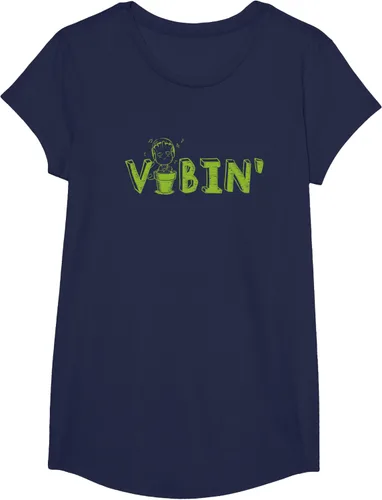 Vista 61 de Marvel Groot Vibin' Headphones Guardians of the Galaxy Camiseta, Negro