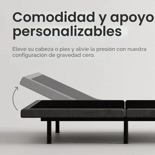 Vista 3 de Nectar Premier - Base ajustable, individual XL, cabeza y pie, masaje