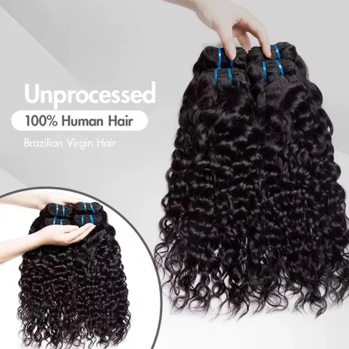 Vista 3 de Paquetes de cabello humano rizado birmano, paquetes de cabello virgen sin procesar, extensiones de cabello humano 16A, cabello humano rizado negro