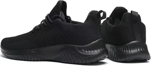 Vista 3 de Zapatos de tenis sin cordones para hombre para caminar correr ligeros transpirables informales suela suave de malla para el trabajo gimnasio