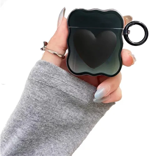 Vista 7 de Funda compatible con Airpods de dinosaurio, bonita funda con llavero para mujeres y niñas, funda protectora de dibujos animados Kawaii de silicona