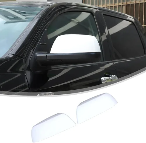 Vista 14 de Adhesivo ABS para cubierta de espejo retrovisor lateral exterior compatible con Toyota Tundra 2007-2021 Crew Max Sequoia 2008-2020 Accesorios