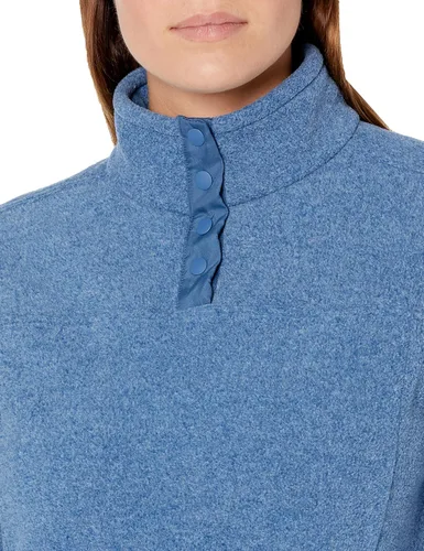 Vista 3 de Tienda Essentials - Chaqueta de forro polar, de corte holgado, con cuello alto y bolsillos para mujer