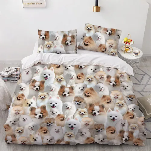 Vista 19 de Airedale Terrier - Juego de funda de edredón para amantes de los perros, juego de edredón para perros Bingley Terrier, juego de ropa de cama Perro