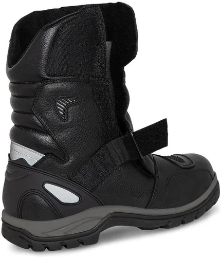 Vista 4 de WORKLAND 77418 Motorcycle Boots Men - Leather Boots with Protections - Motorcycle Shoes for Men - Rubber Sole Slip Resistant and Reflective