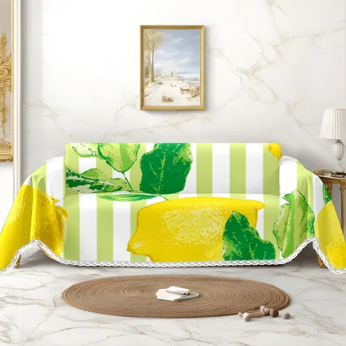 Vista 9 de Funda de sofá con estampado de limón, fundas de sofá resistentes a las manchas, protector universal de muebles Multi4