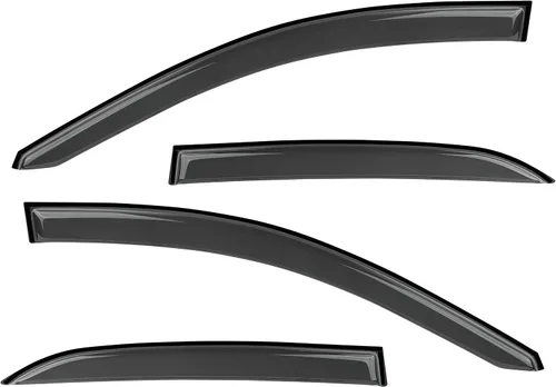 Vista 2 de Visera para ventana, protección solar y lluvia, compatible con Chevy Equinox 2018-2023, deflector de viento, 4 piezas