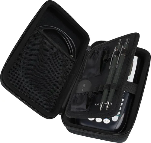 Vista 2 de Funda con cierre para calculadora gráfica (G1-CALCCASEBLK), de la marca Guerrilla, Negro