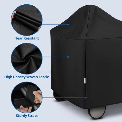 Vista 5 de SunPatio Funda impermeable para parrilla Weber de 22 pulgadas para parrilla Weber Performer Premium Deluxe, RecTeq, Char-Griller, en comparación