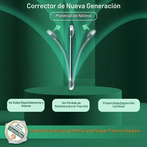 Vista 2 de Corrector de uñas encarnadas de nitinol dual, tratamiento de uñas encarnadas, enderezador de uñas curvas, kit de eliminación de uñas encarnadas