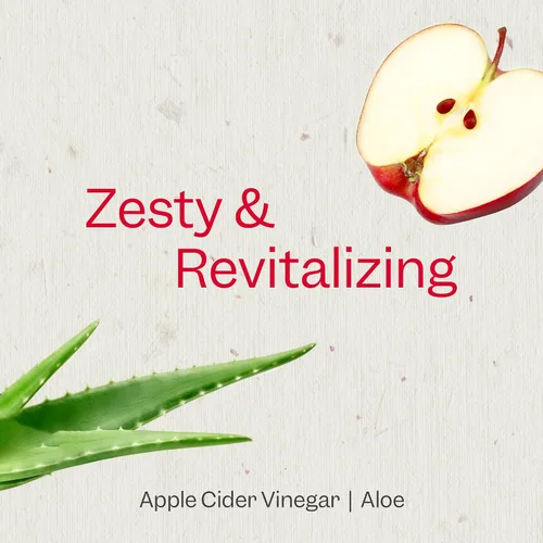Vista 4 de RENPURE Vinagre de sidra de manzana y acondicionador de aloe, a base de plantas, aclara, elimina los residuos y nutre para un cabello brillante
