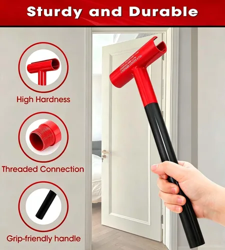 Vista 4 de Herramienta de ajuste de bisagra de puerta 4 en 1 para puertas residenciales, comerciales Hinge Gap Adjusting Wrench Set for Pin-and-Barrel Door