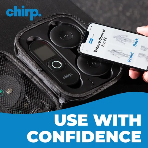 Vista 11 de Chirp Halo - Estimulador muscular inalámbrico - Dispositivo EMS portátil para recuperación muscular, alivio del dolor y entrenamiento de fuerza