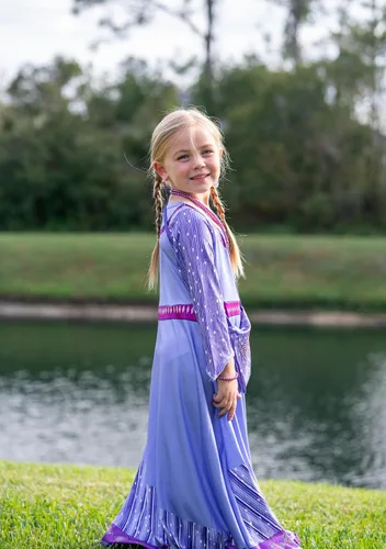 Vista 4 de Princess Asha Costume for Girls Wish Asha Dress Up Kids Cosplay Outfits for Christmas Party (Please Order ONE SIZE DOWN)