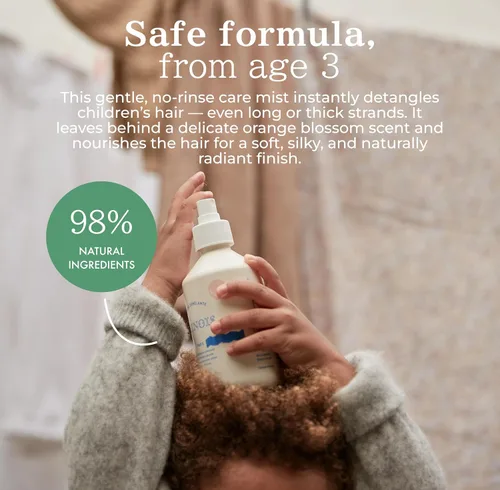 Vista 3 de MINOIS PARIS - Espray desenredante de 10.14 fl Spray para el cabello sin enjuague para niños y adultos 98% ingredientes naturales, fabricado