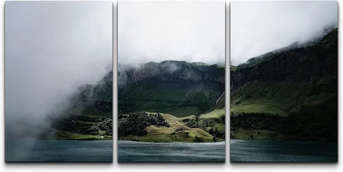 Vista 36 de wall26 Lienzo enmarcado para pared, juego de arte de selva, rana, hoja de palmera, naturaleza, desierto, arte moderno, realismo, decorativo