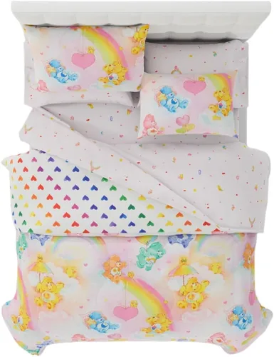 Vista 17 de Franco - Juego de edredón y sábanas supersuaves con funda para niños, 5 piezas, tamaño individual, Hello Kitty