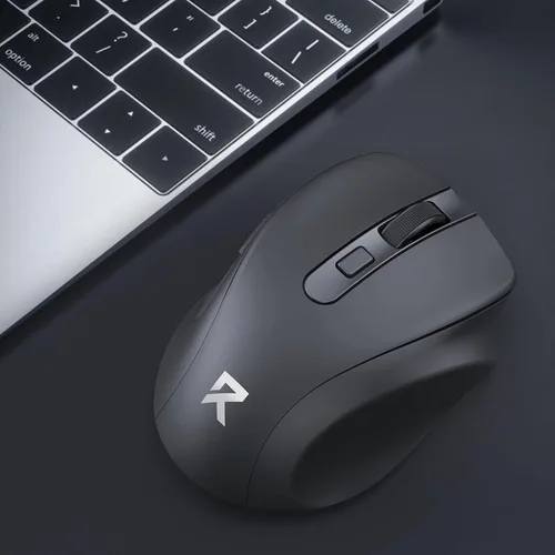 Vista 9 de Redragon - Ratón inalámbrico para laptop, mouse óptico de 2.4G para computadora de 5 niveles 4000DPI, ratones USB inalámbricos para oficina, 6
