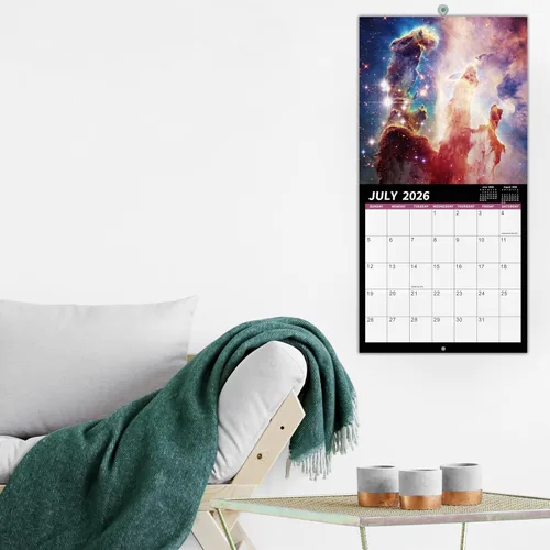 Vista 7 de Calendario de pared 2026, calendario 2026, calendario mensual de pared de 12 meses 2025-2026, enero 2026 - diciembre 2026, 12 x 24 pulgadas