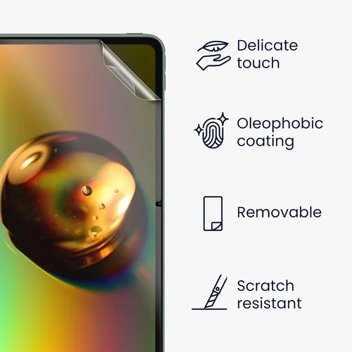 Vista 2 de kwmobile Protector de pantalla compatible con OnePlus Pad Protector de pantalla – 2 x película mate antirreflectante para tableta
