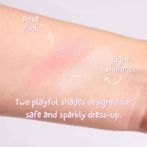 Vista 4 de MISS NELLA Maquillaje para sombra de ojos para niños - Cielos rosados, juguete cosmético para niños, maquillaje no tóxico