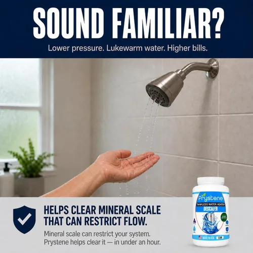 Vista 3 de Descalcificador de calentador de agua sin tanque, limpiador profesional en polvo (1.2 libras), elimina la cal y restaura la eficiencia, compatible