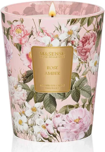 Vista 63 de M&SENSE - Vela de cera de soja natural aromática de 35 onzas, extragrande, 3 mechas, 150 horas, larga duración, combustión lenta, para decoración