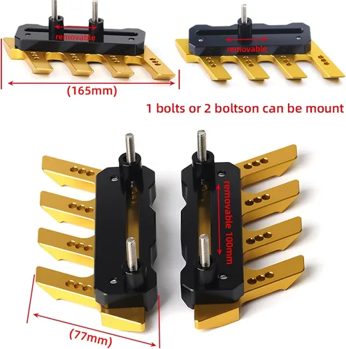 Vista 5 de Accesorios CNC para motocicleta, protector lateral de caída, bloque de protección para guardabarros delantero, antideslizante, anticaídas para BMW