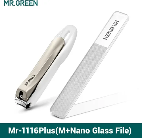 Vista 8 de MR.GREEN Cortaúñas antisalpicaduras, cortador de uñas de acero inoxidable, herramientas de manicura, tijeras de uñas, diseño desmontable, recortador