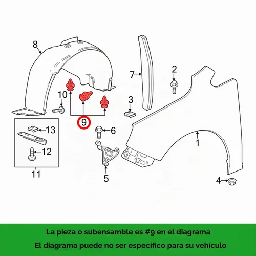 Vista 4 de 30 unids Fender Liner Retenedor Parachoques Fascia Flares & Air Dam Push Type Clips para GM 11589292