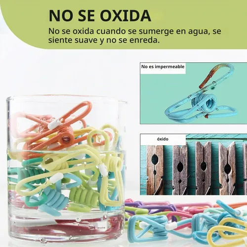 Vista 5 de Clips para chips, 30 piezas de material recubierto de PVC para envasado de alimentos, clips para bolsa, clips para paquete, clip de chip, alfileres