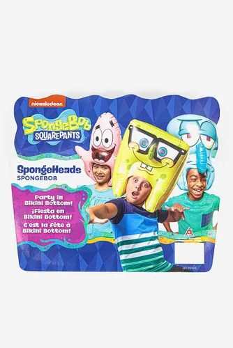 Vista 2 de Bob Esponja pantalones cuadrados, cabezas de esponja, +20" de alto inflable usable, gafas de Bob Esponja