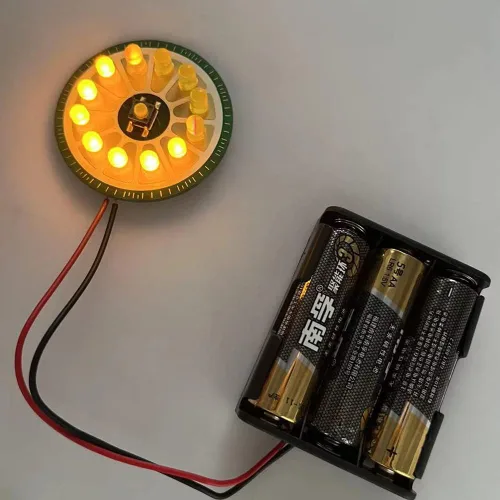 Vista 3 de Treedix Kit de práctica de soldadura, kit de proyecto electrónico, placa de circuito con estuche de batería para adultos principiantes, aprendizaje