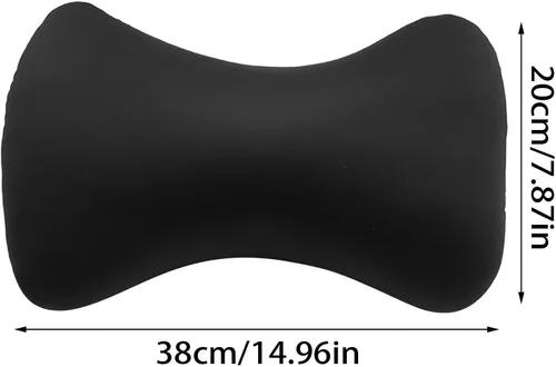 Vista 3 de ASkinds 2 almohadas cilíndricas de 15 x 7.8 pulgadas, cómoda almohada tipo hueso de microcuentas, cojín de almohada de tubo de almohada para cabeza