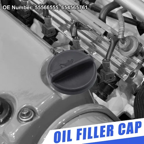 Vista 2 de X AUTOHAUX Tapa del depósito de combustible del motor, tapa de tapón de llenado de gasóleo, reemplazar 555665555 654565761 para Chevrolet Cruze