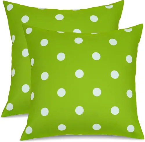Vista 13 de Poise3EHome Juego de 2 fundas de almohada para exteriores de 16 x 16 pulgadas, a cuadros blancos y negros, a prueba de salpicaduras, para primavera