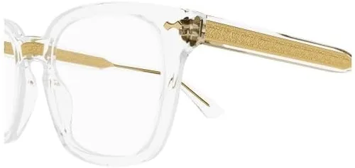 Vista 3 de Gucci GG 0184O 011 Crystal Square 1.969 in Gafas para hombre, Cristal