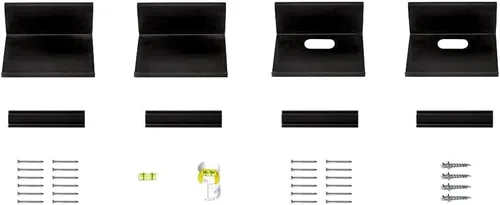 Vista 7 de Hangman Kit de montaje de sonido envolvente sin perno prisionero Sin taladro Barra de sonido Percha Estante de altavoz para paneles de yeso SSMK