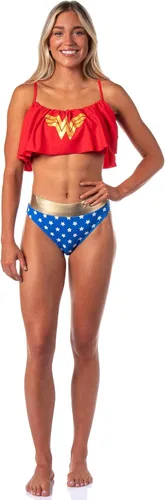 Vista 2 de DC Comics - Traje de baño de mujer maravilla con volantes