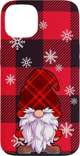 Vista 7 de Christmas Phone Case Red Buffalo Plaid Gnomes Snowflake Case for iPhone 17
