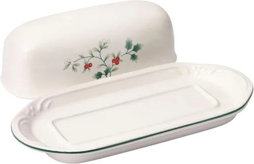 Vista 2 de Pfaltzgraff Winterberry Mantequillera con Tapa Juego de Vajilla, Surtido