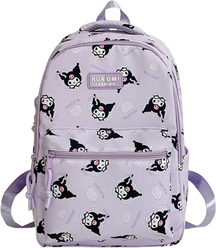 Vista 6 de Roffatide Dibujos animados toda la impresión casual mochila portátil mochila viaje senderismo mochila mochila azul