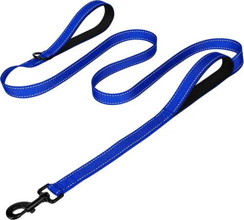 Vista 10 de Joytale - Correa reflectante de doble cara para perro, 6, 5 y 4 pies, resistente de nailon, asa acolchada, para pasear perros pequeños y medianos
