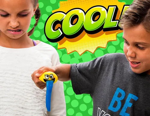 Vista 4 de JA-RU Barf Slime Toy Squishy Stress Balls para niños (1 bola antiestrés surtida) lanzar bolas de limo vómito. Juguete antiestrés. Divertidas bromas