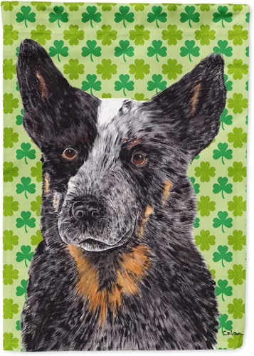 Vista 307 de Caroline's Treasures SS4442GF Affenpinscher Bandera de jardín con retrato de trébol del día de San Patricio para buzón, bandera decorativa