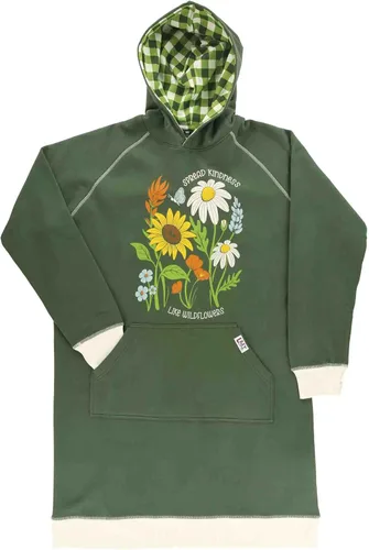 Vista 62 de Lazy One Sudadera con capucha de gran tamaño, ropa de dormir cómoda, vestido de suéter para mujer