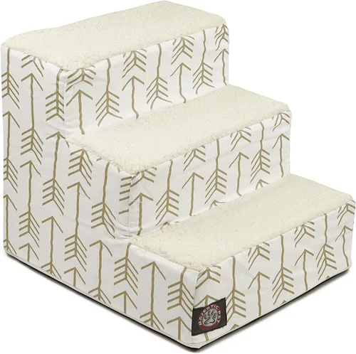Vista 106 de Majestic Pet - Escaleras portátiles para mascotas suave escalón de espuma de sherpa escalones para perros y gatos rampa para cachorros
