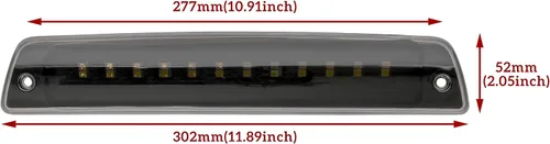 Vista 8 de Tercera luz de freno LED para Ram 1500 2500 3500 94-01, KEWISAUTO negro ahumado LED 3ª luz trasera de freno trasero para Dodge Ram 1500 2500 3500