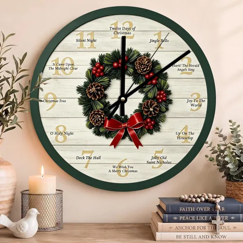 Vista 172 de Reloj con versículo bíblico con citas de Jesús, relojes de 0929Regalos Cristianos (2)